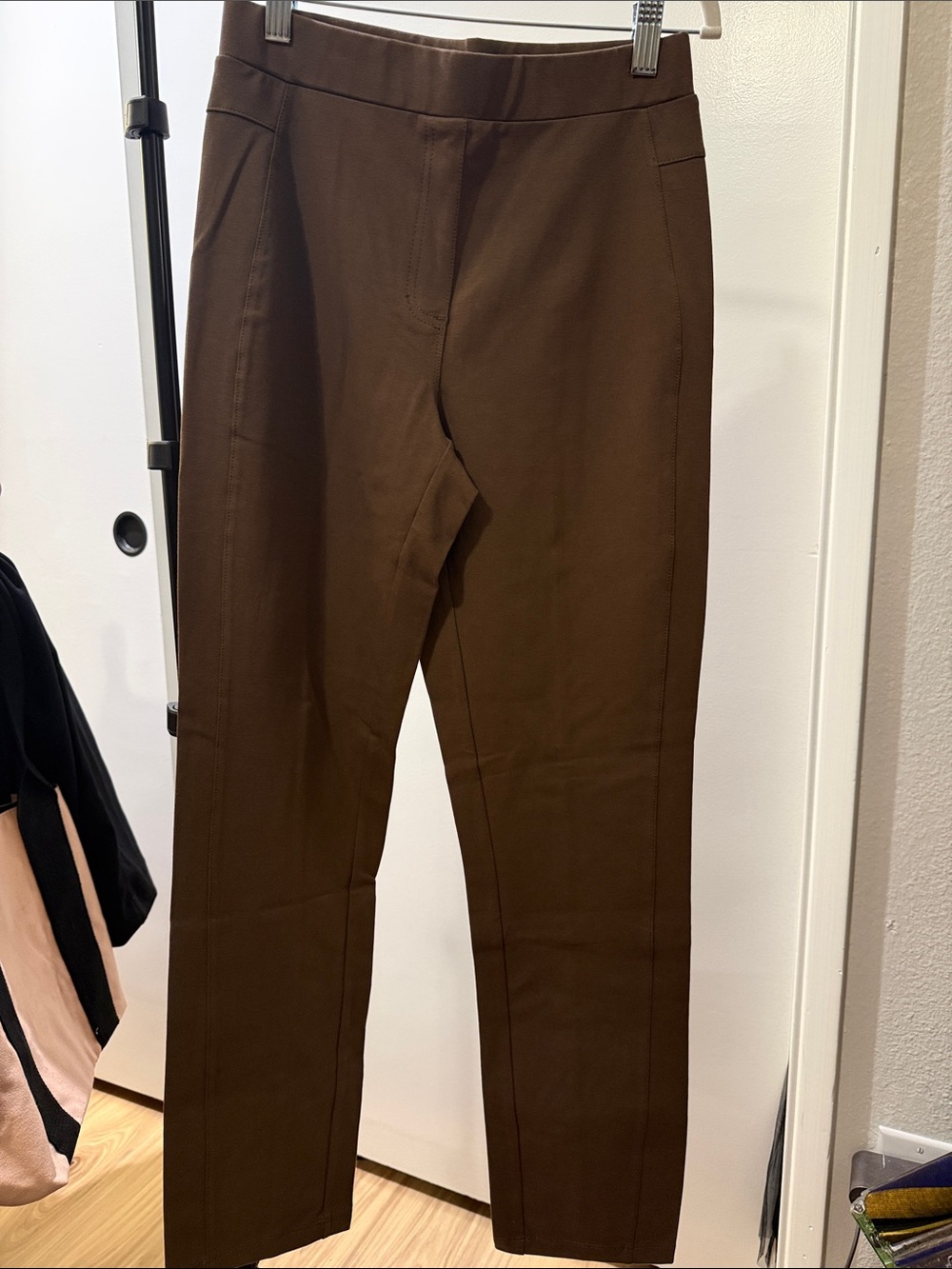 Susan Graver Brown Stretch Leggings in size xxs new without tag